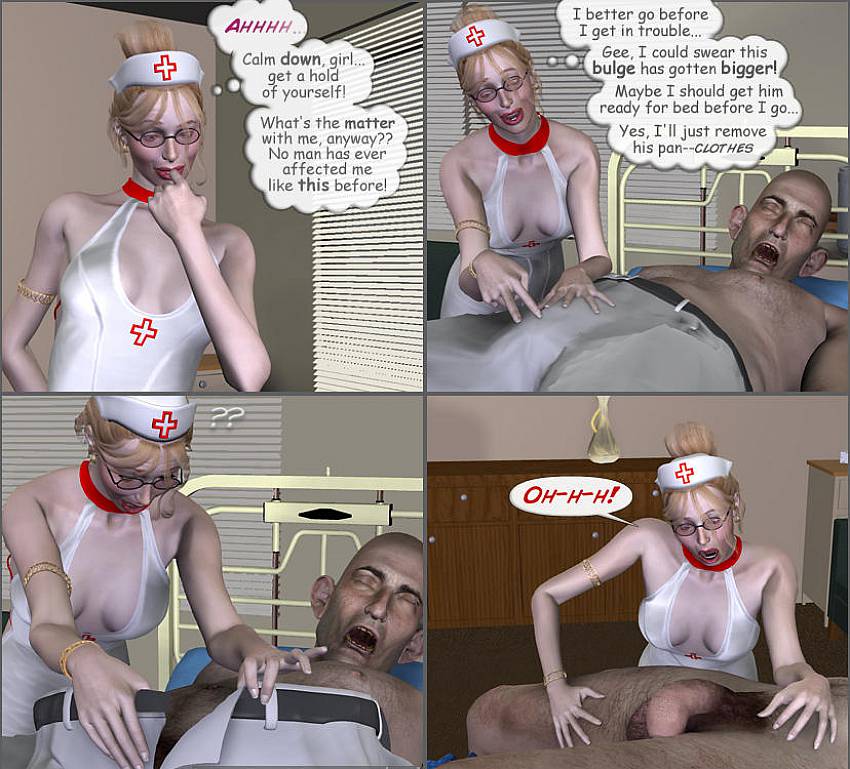 3D nurse gets attacked by a monster cock. Adult Comics ...