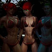 3D elfs group sex.