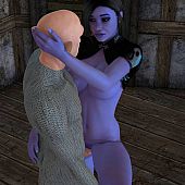 Monster bonks hot darksome elf girl.